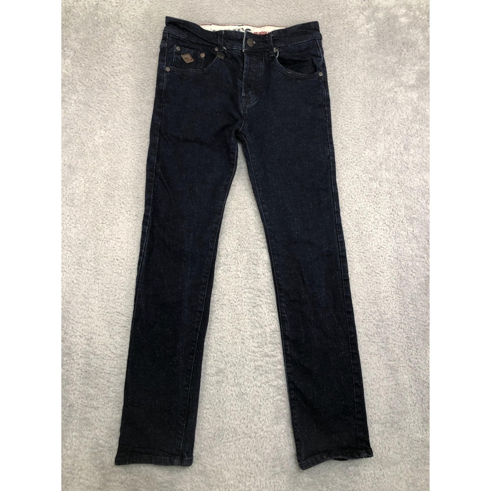 Levis 504 Jeans Mens 29x30 Blue Straight Selvedge Denim